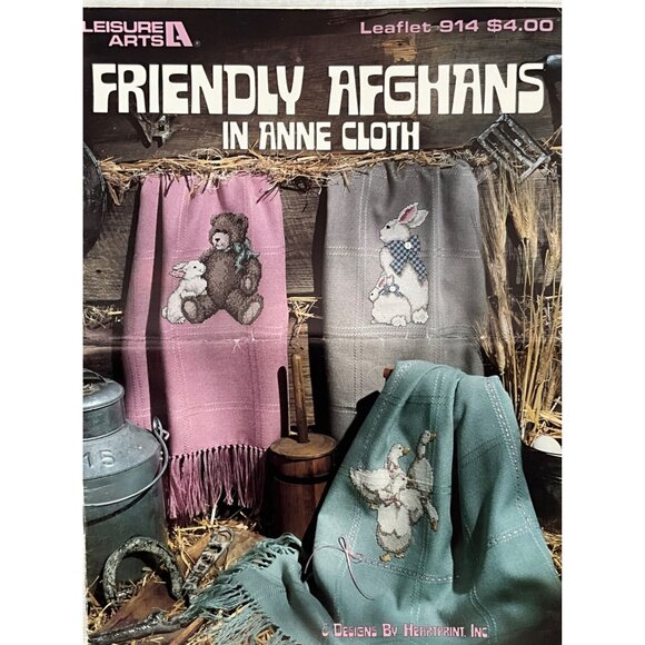 Vintage Cross-Stitch & Plastic Canvas Craft Pattern Booklets‎ Set/5 - Picture 5 of 6